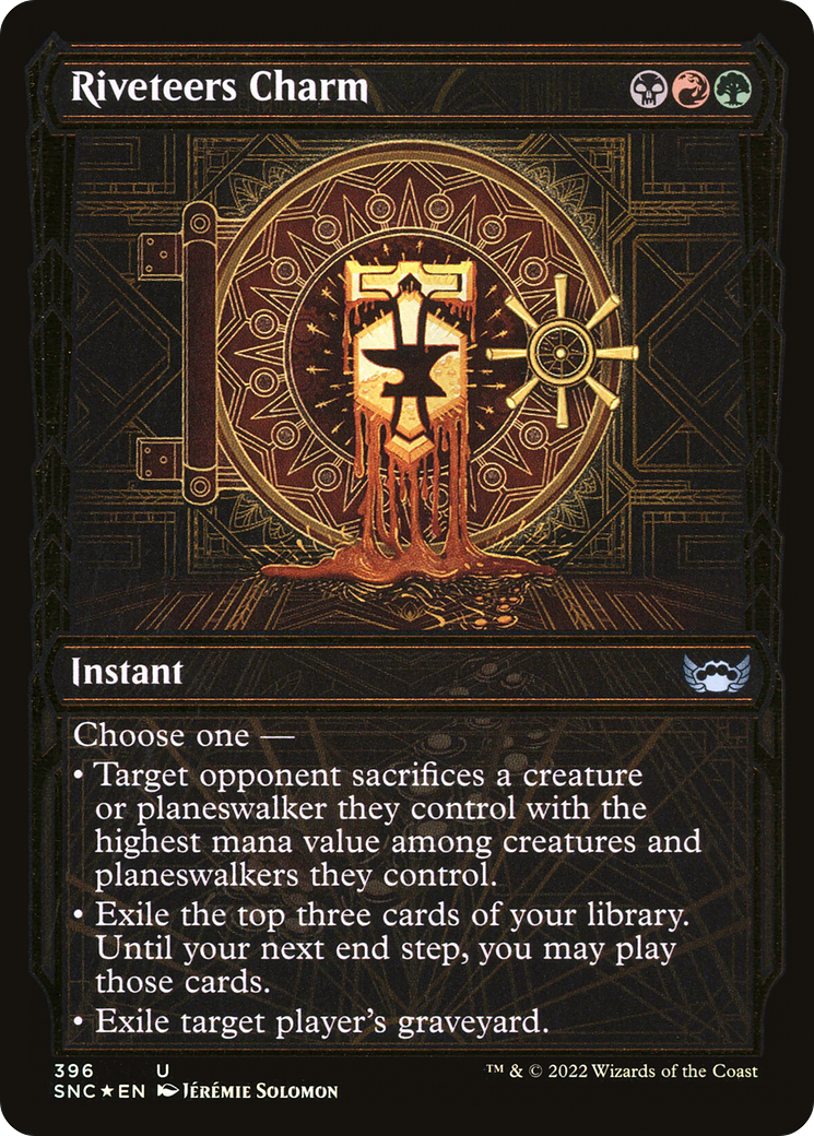 Image of Riveteers Charm (Gilded Foil) (SNC-396) - Streets of New Capenna: (Showcase) Foil