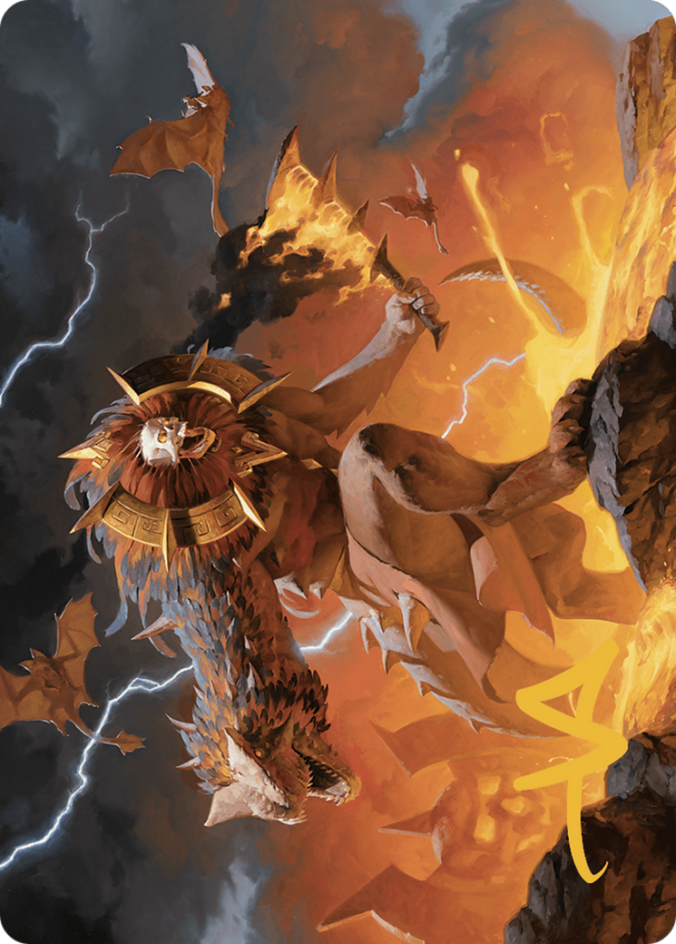 Image of Ojer Axonil, Deepest Might // Ojer Axonil, Deepest Might (ALCI-020) - The Lost Caverns of Ixalan Art Series (Borderless)