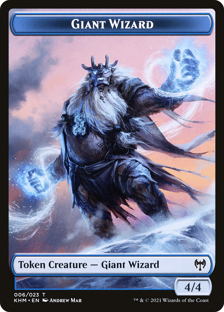 Image of Giant Wizard Token (KHM-006) - Kaldheim Tokens