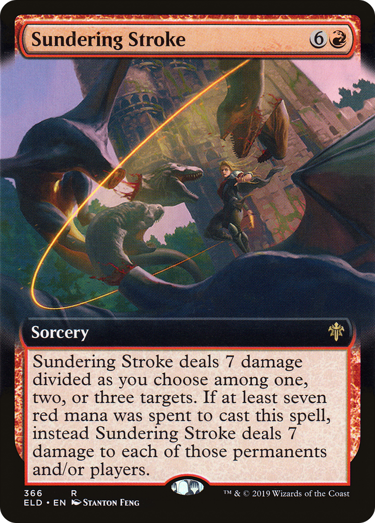 Image of Sundering Stroke (Extended Art) (ELD-366) - Throne of Eldraine: (Extended Art)