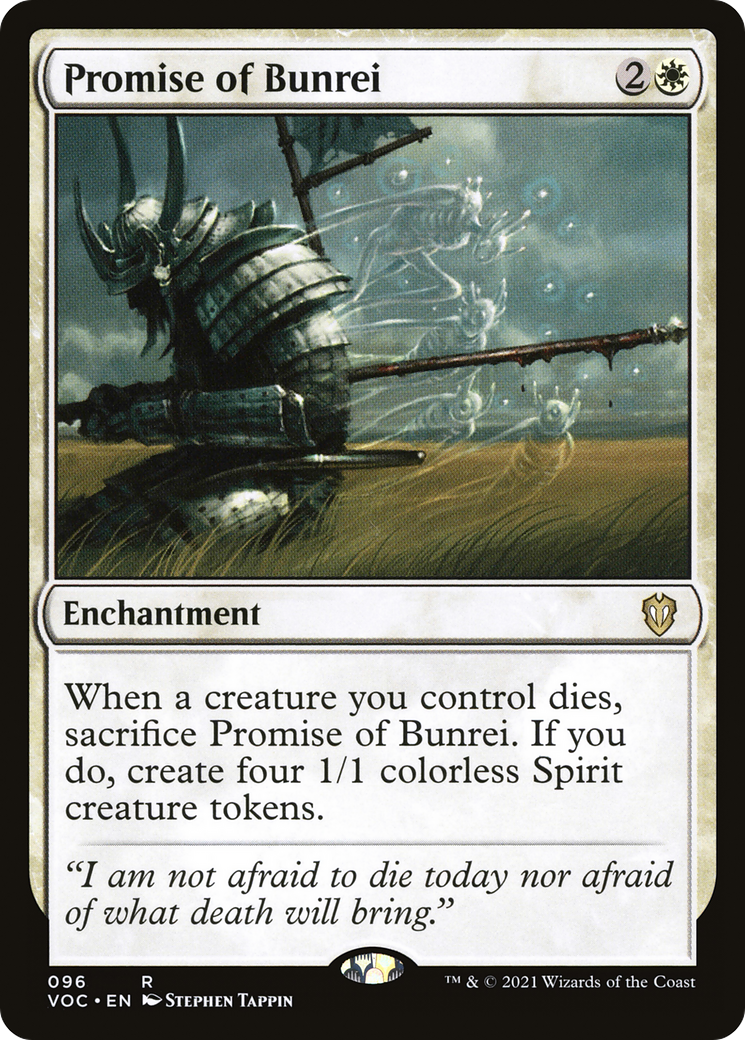 Image of Promise of Bunrei (VOC-096) - Crimson Vow Commander