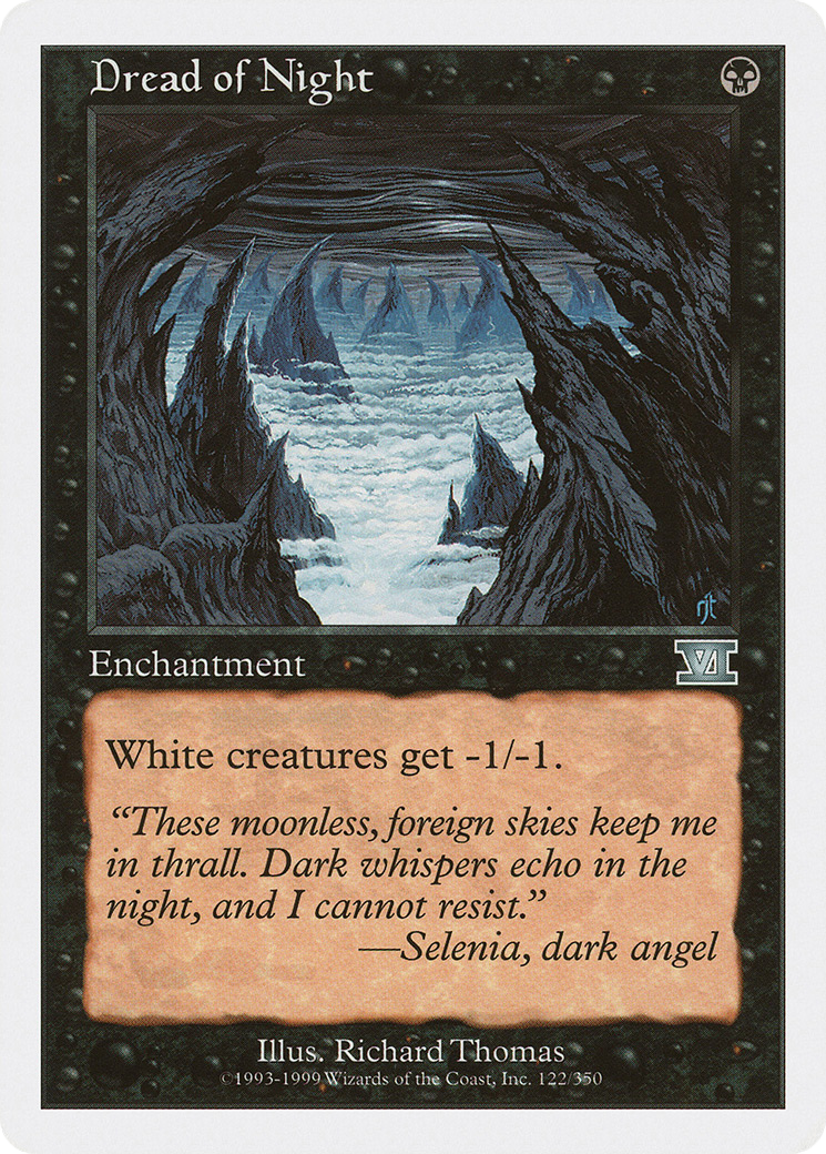 Image of Dread of Night (6ED-122) - Classic Sixth Edition
