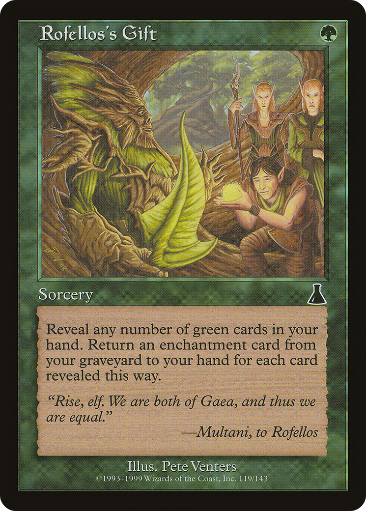 Image of Rofellos's Gift (UDS-119) - Urza's Destiny