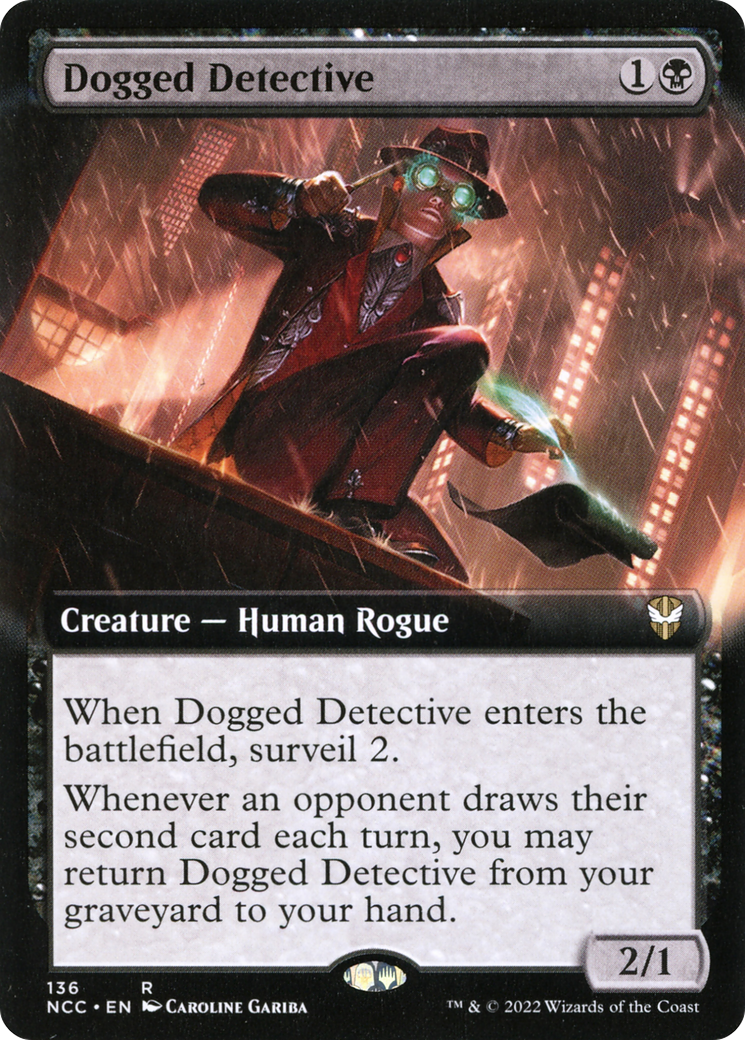 Image of Dogged Detective (Extended Art) (NCC-136) - New Capenna Commander: (Extended Art)