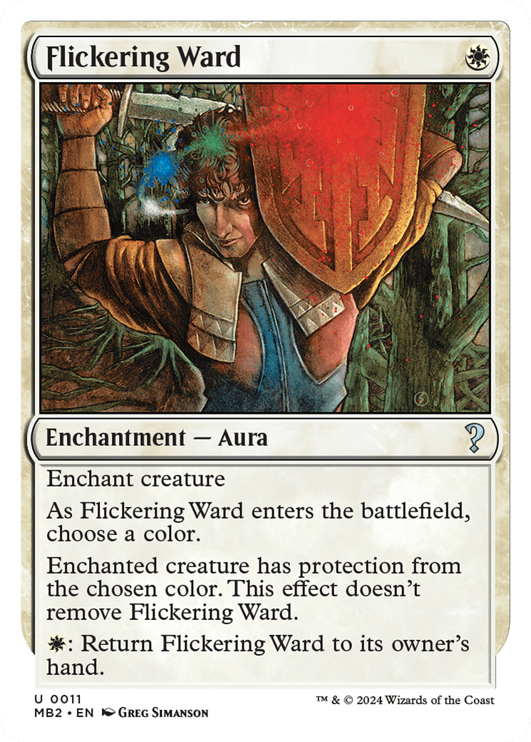 Image of Flickering Ward (White Border) (MB2-011) - Mystery Booster 2
