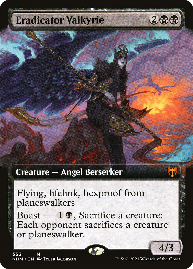 Image of Eradicator Valkyrie (Extended Art) (KHM-353) - Kaldheim: (Extended Art)