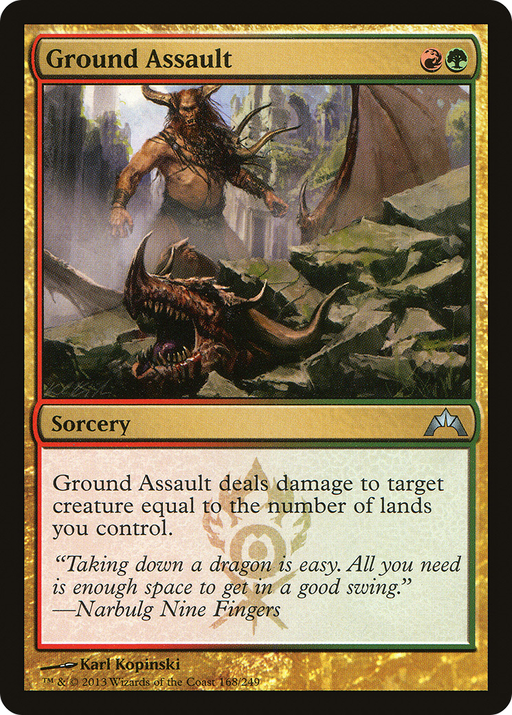 Image of Ground Assault (GTC-168) - Gatecrash Foil