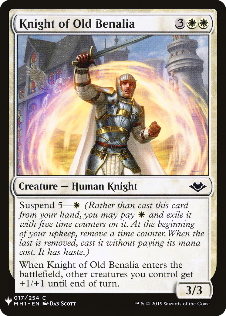 Image of Knight of Old Benalia (LIST-MH1-17) - The List