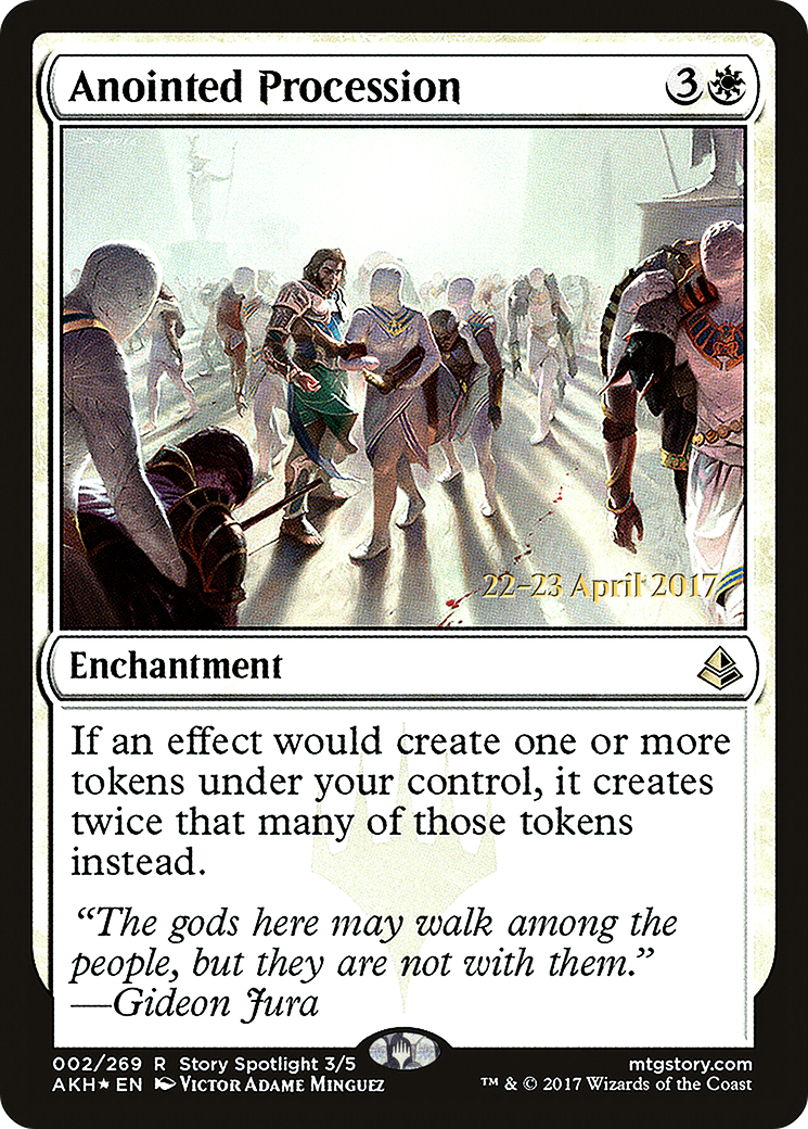 Image of Anointed Procession (PRE-002) - Amonkhet Promos Foil