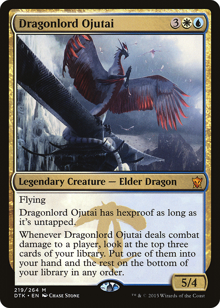 Image of Dragonlord Ojutai (DTK-219) - Dragons of Tarkir