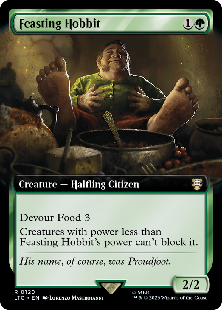 Image of Feasting Hobbit (Extended Art) (LTC-120) - Tales of Middle-earth Commander: (Extended Art)