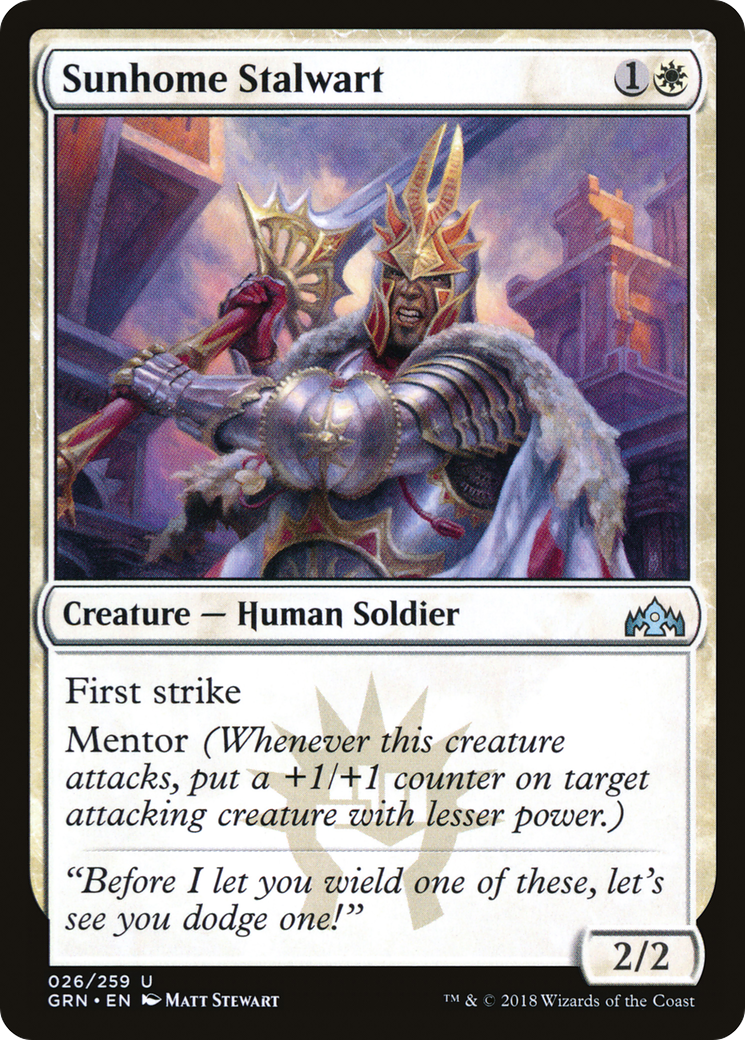 Image of Sunhome Stalwart (GRN-026) - Guilds of Ravnica