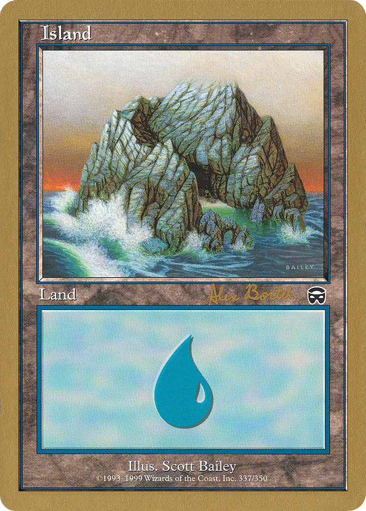 Image of Island (337) - 2001 Alex Borteh (MMQ) (WCD-) - World Championship Decks 2001