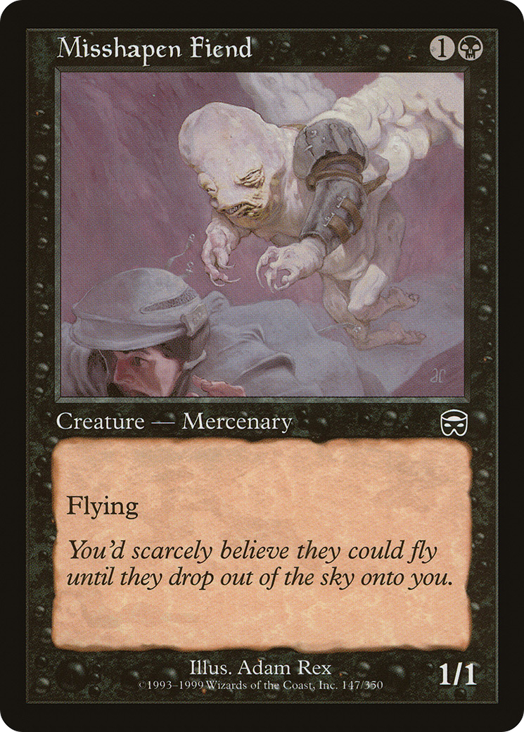Image of Misshapen Fiend (MMQ-147) - Mercadian Masques