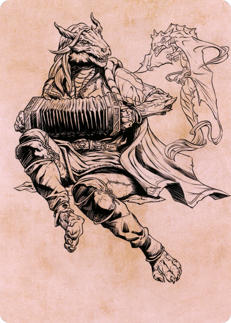 Image of Korlessa, Scale Singer // Korlessa, Scale Singer (ACLB-068) - Battle for Baldur's Gate Art Series (Borderless) Foil
