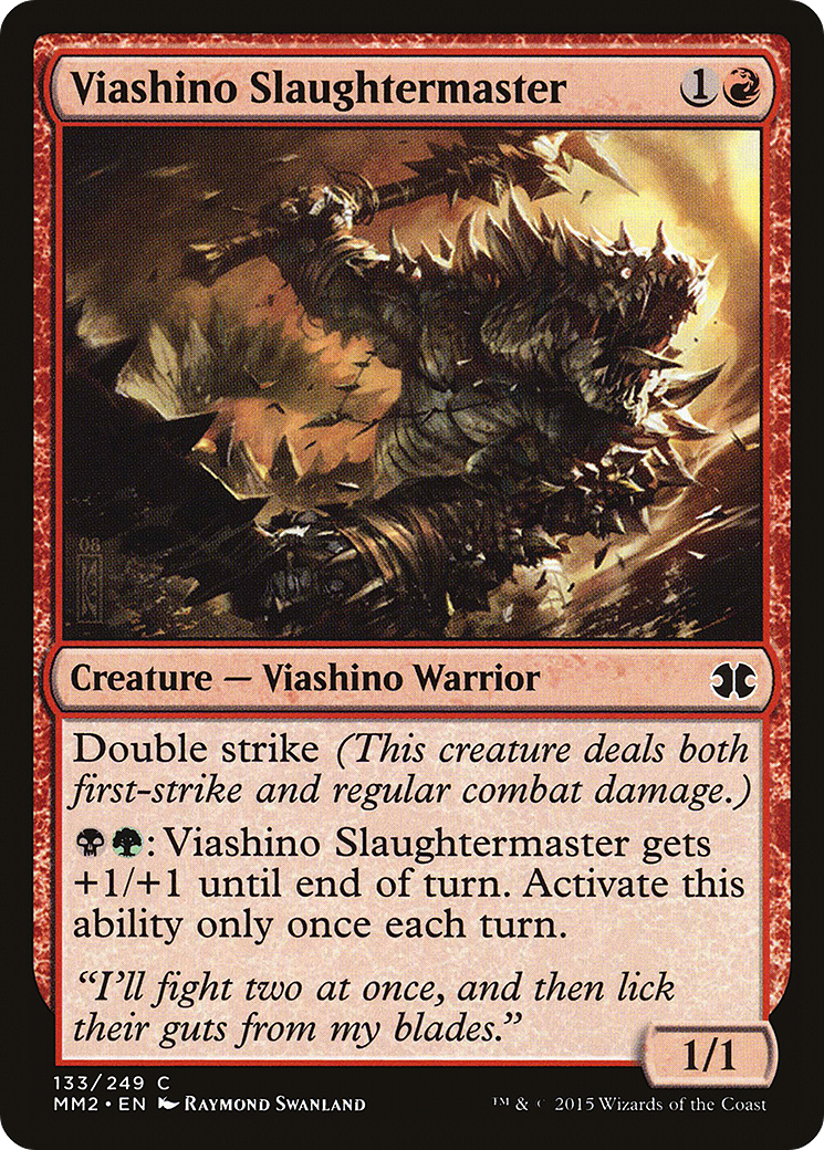 Image of Viashino Slaughtermaster (MM2-133) - Modern Masters 2015 Foil