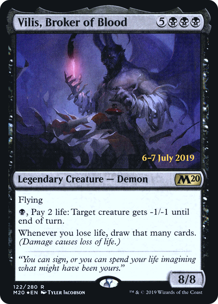 Image of Vilis, Broker of Blood (PRE-122S) - Core Set 2020 Promos Foil