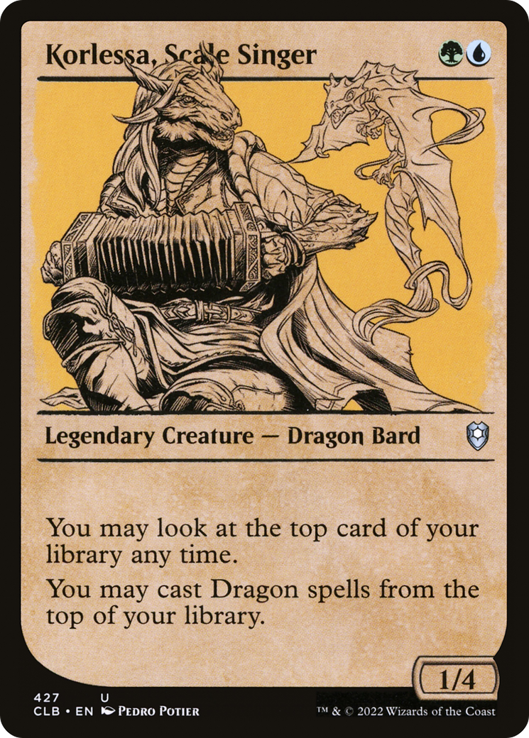 Image of Korlessa, Scale Singer (Showcase) (CLB-427) - Commander Legends: Battle for Baldur's Gate: (Showcase)