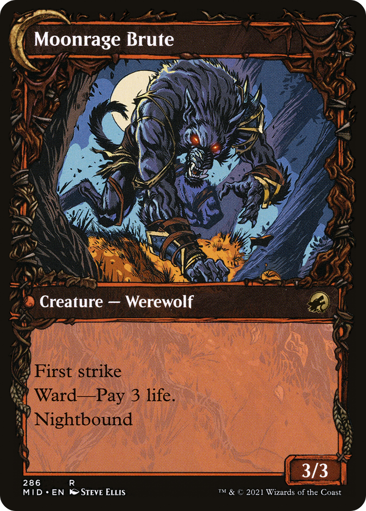 Image of Brutal Cathar (Showcase) (MID-286) - Innistrad: Midnight Hunt: (Showcase, Double Faced Transform)