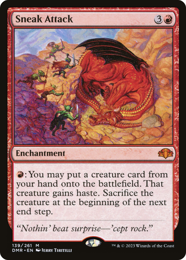 Image of Sneak Attack (DMR-139) - Dominaria Remastered