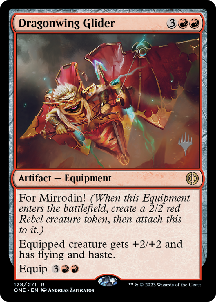 Image of Dragonwing Glider (PPONE-128) - Phyrexia: All Will Be One Promos
