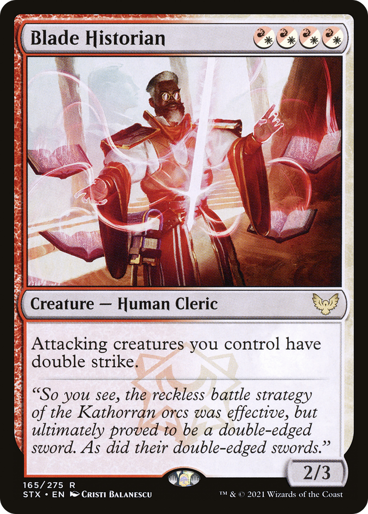 Image of Blade Historian (STX-165) - Strixhaven: School of Mages Foil