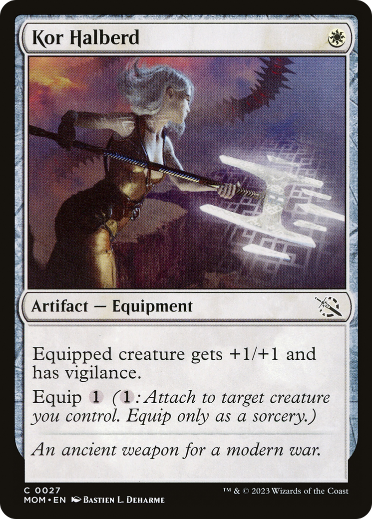 Image of Kor Halberd (MOM-027) - March of the Machine Foil