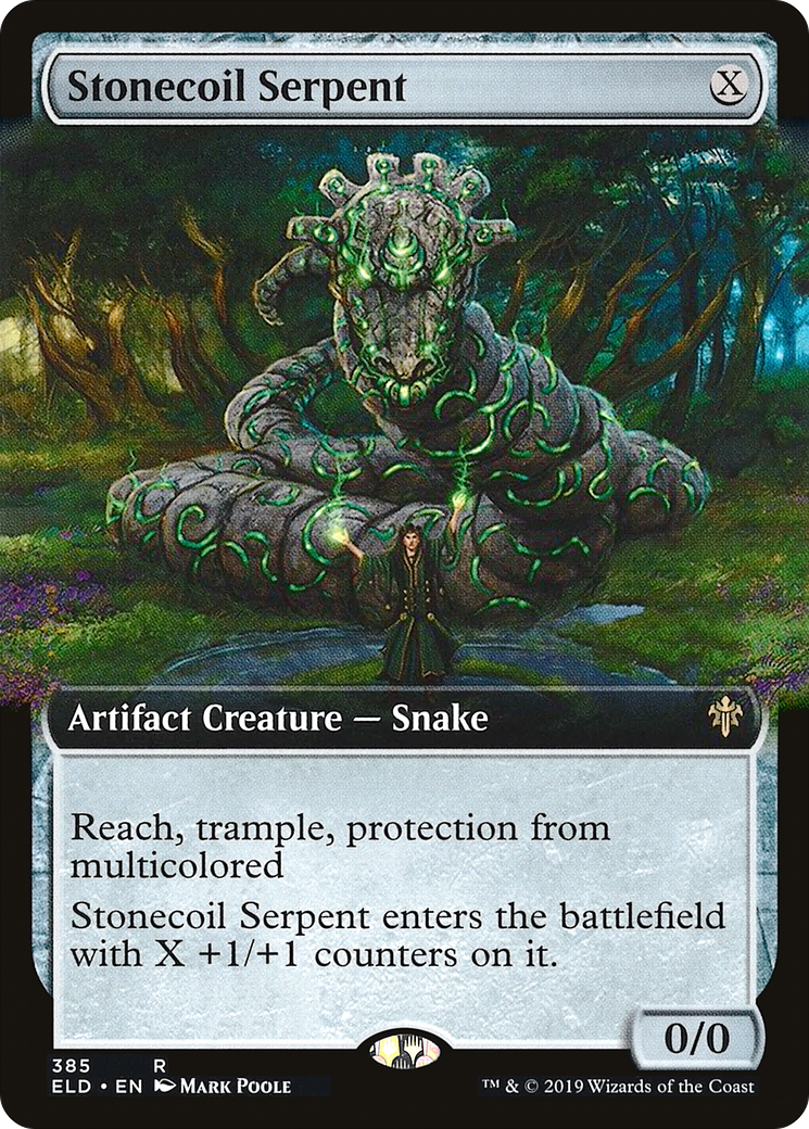 Image of Stonecoil Serpent (Extended Art) (ELD-385) - Throne of Eldraine: (Extended Art) Foil