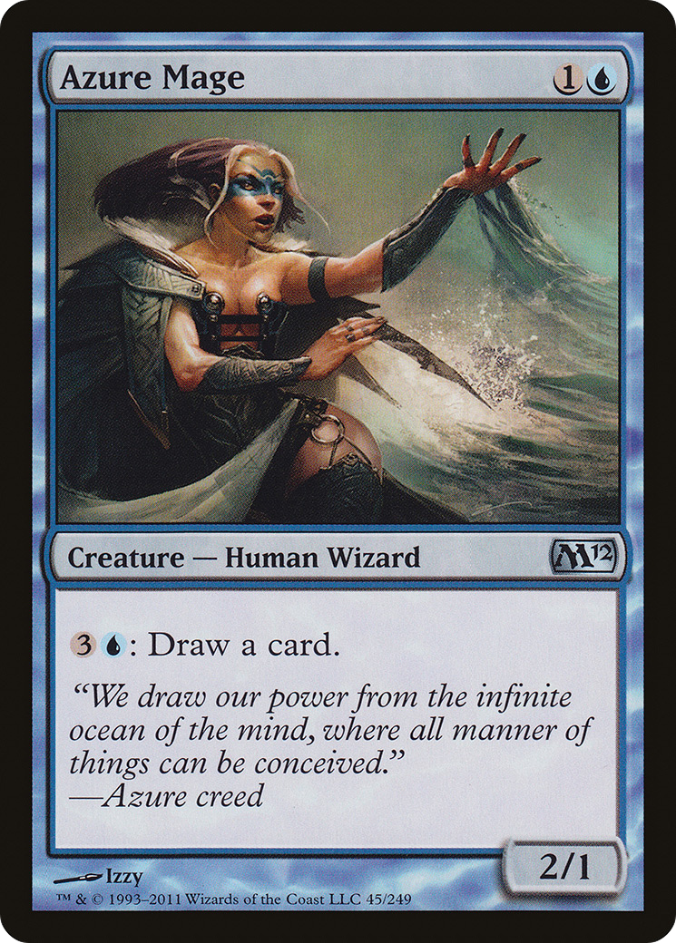 Image of Azure Mage (M12-045) - Magic 2012 Foil