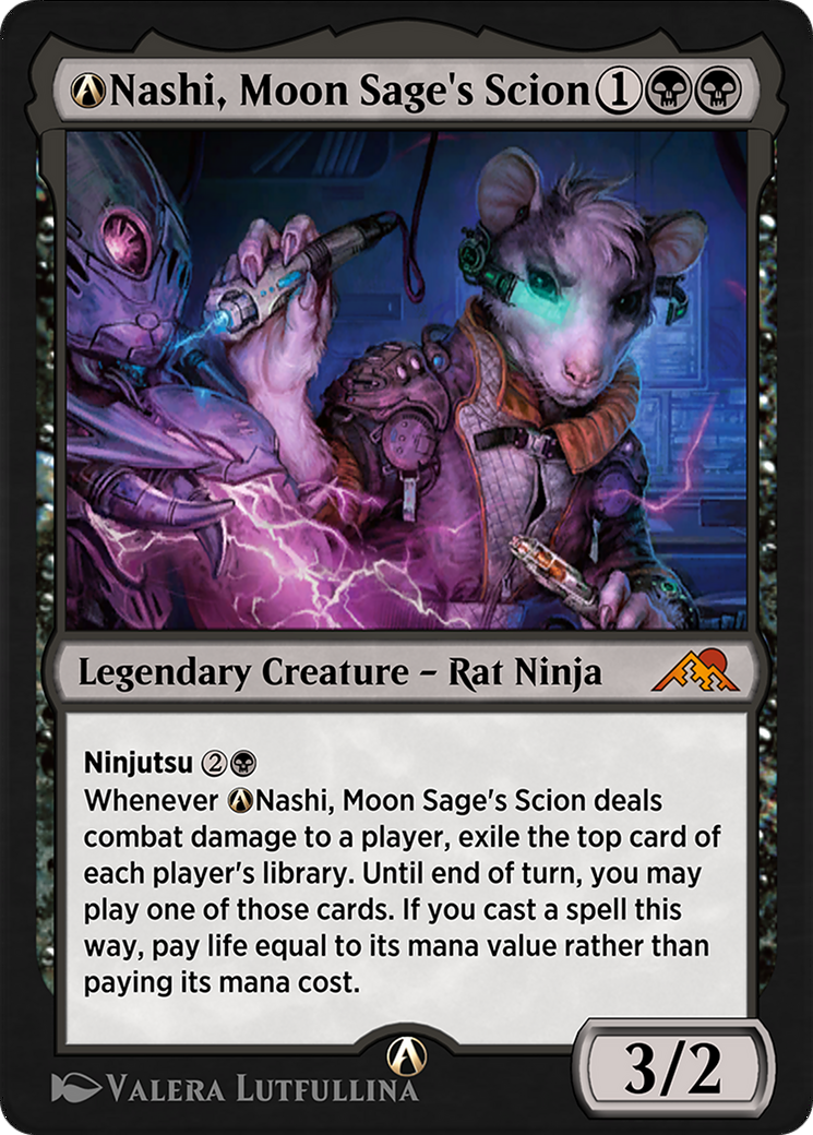 Image of A-Nashi, Moon Sage's Scion (NEO-A-114) - Kamigawa: Neon Dynasty