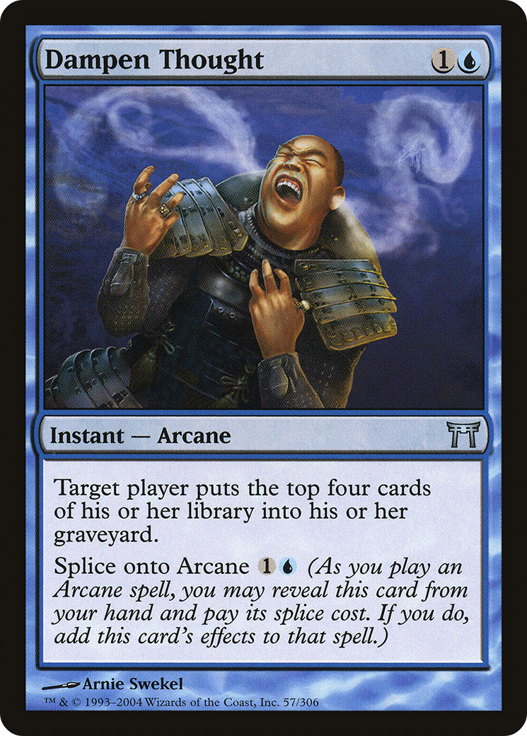 Image of Dampen Thought (CHK-057) - Champions of Kamigawa Foil