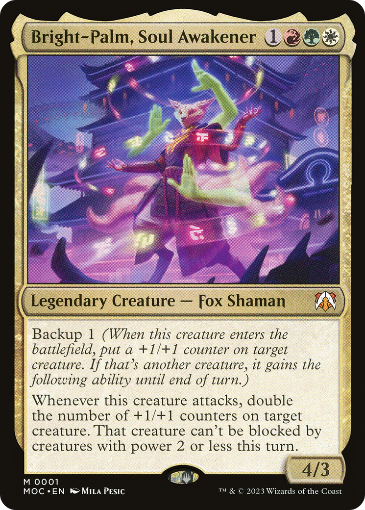 Image of Bright-Palm, Soul Awakener (MOC-001) - March of the Machine Commander