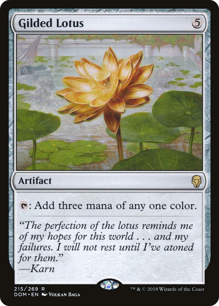 Image of Gilded Lotus (DOM-215) - Dominaria Foil