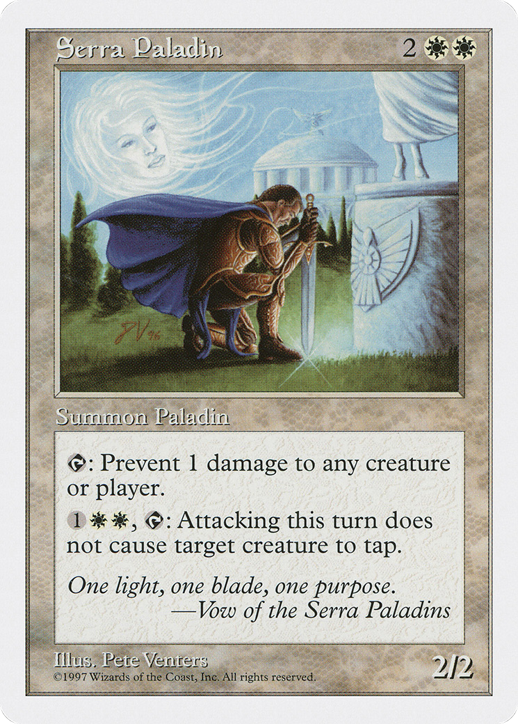 Image of Serra Paladin (5ED-) - Fifth Edition