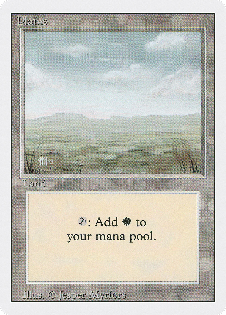 Image of Plains (C) (3ED-295) - Revised Edition