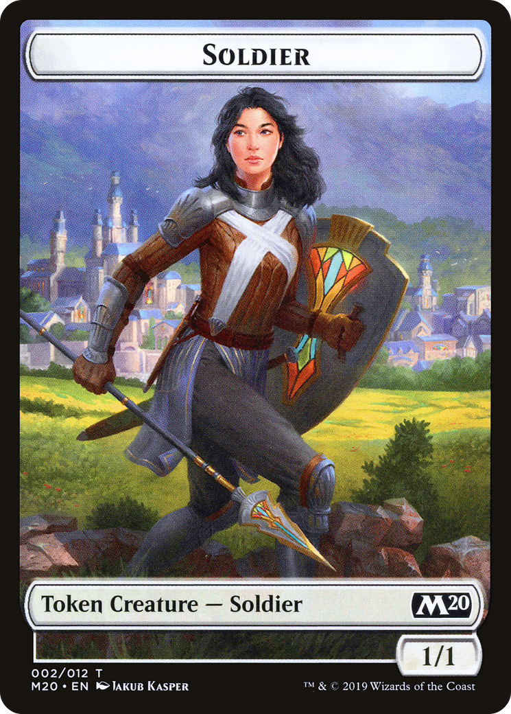 Image of Soldier Token (M20-002) - Core Set 2020 Tokens