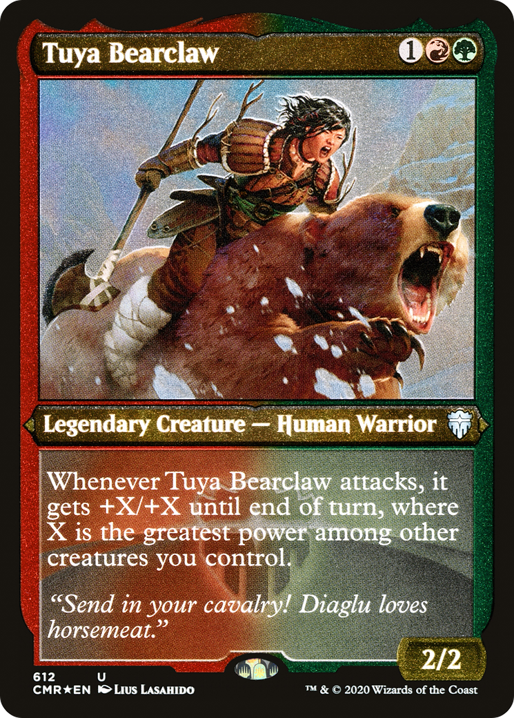 Image of Tuya Bearclaw (Foil Etched) (CMR-612) - Commander Legends Foil