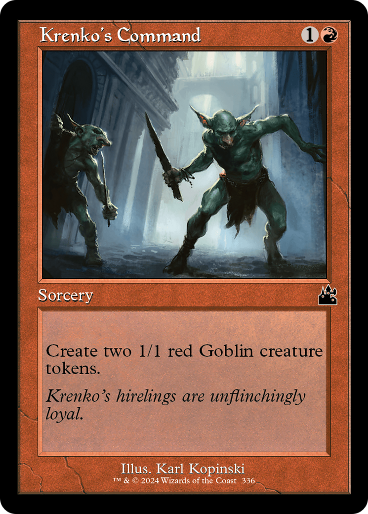 Image of Krenko's Command (Retro Frame) (RVR-336) - Ravnica Remastered Foil
