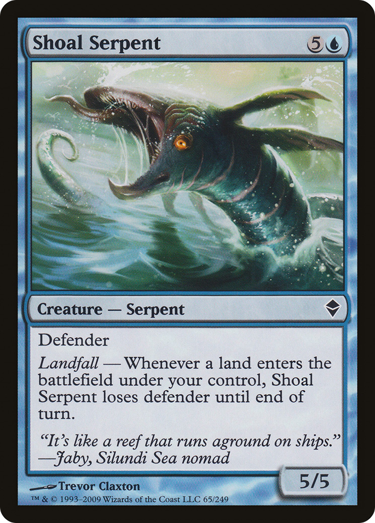 Image of Shoal Serpent (ZEN-065) - Zendikar Foil