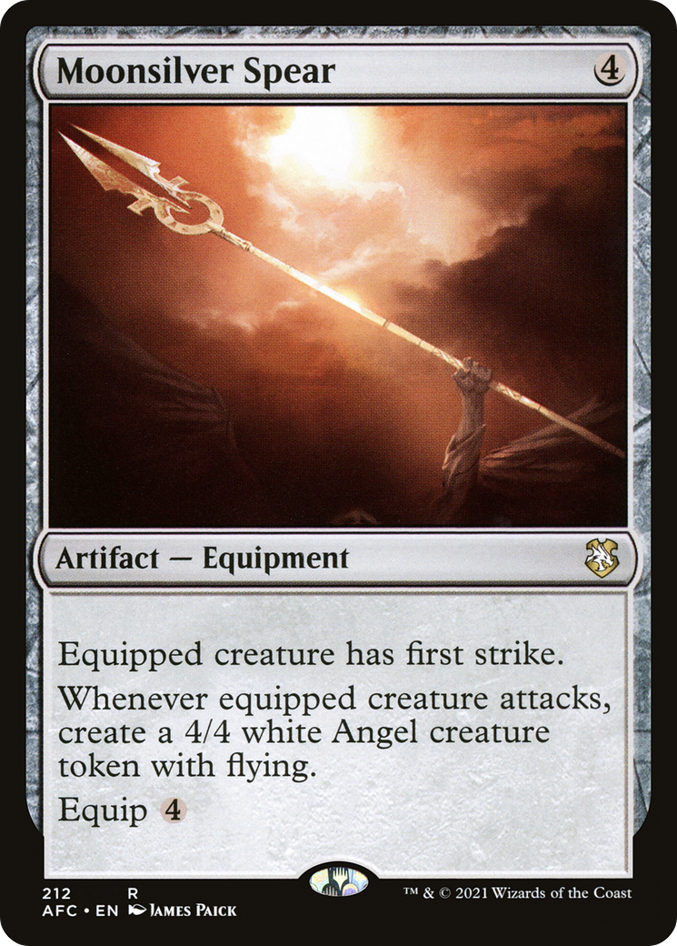 Image of Moonsilver Spear (AFC-212) - Forgotten Realms Commander