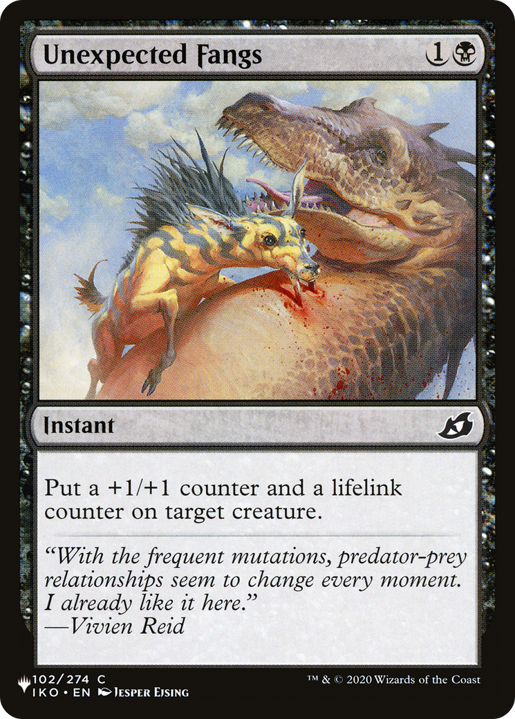 Image of Unexpected Fangs (LIST-IKO-102) - The List