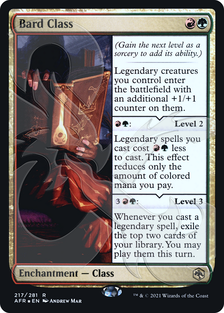 Image of Bard Class (AFR&-217) - Adventures in the Forgotten Realms Promos Foil