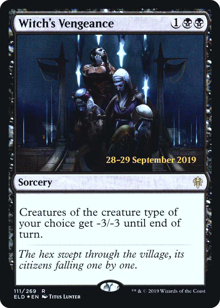 Image of Witch's Vengeance (PRE-111S) - Throne of Eldraine Promos Foil