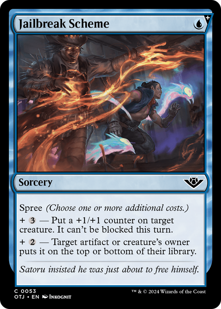 Image of Jailbreak Scheme (OTJ-053) - Outlaws of Thunder Junction: (spree) Foil