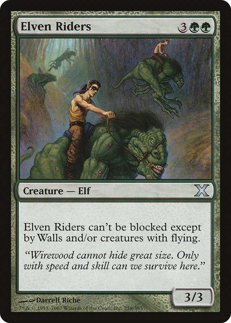 Image of Elven Riders (10E-259) - Tenth Edition Foil