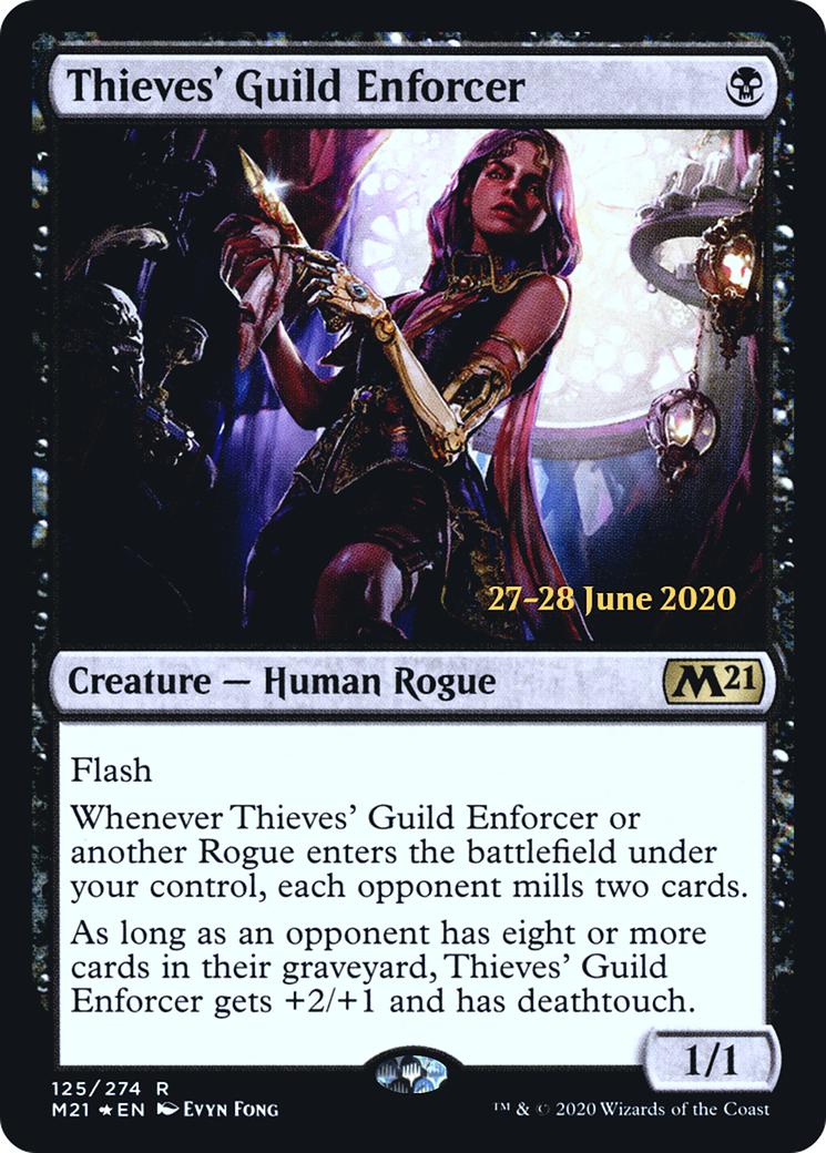 Image of Thieves' Guild Enforcer (PRE-125S) - Core Set 2021 Promos Foil