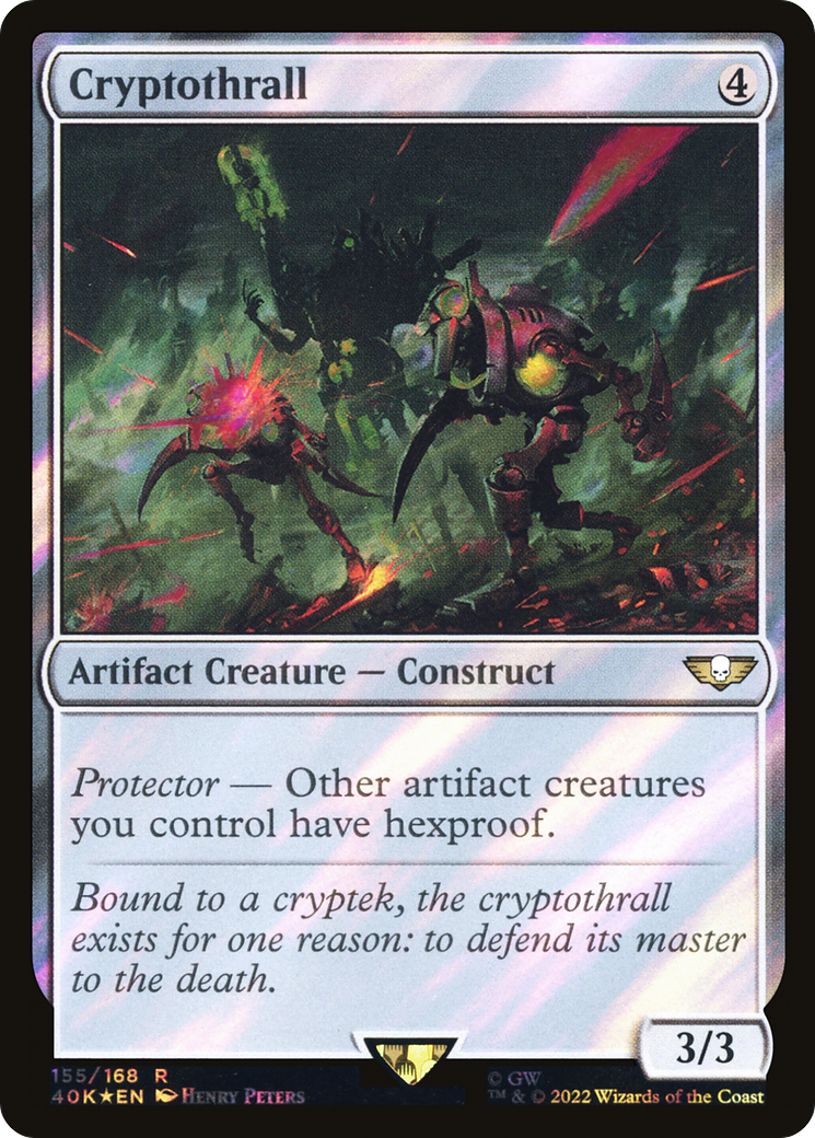 Image of Cryptothrall (Surge Foil) (40K-155) - Warhammer 40,000 Commander Foil