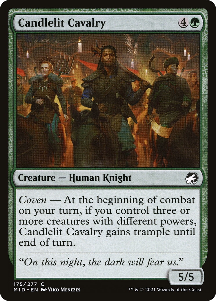 Image of Candlelit Cavalry (MID-175) - Innistrad: Midnight Hunt