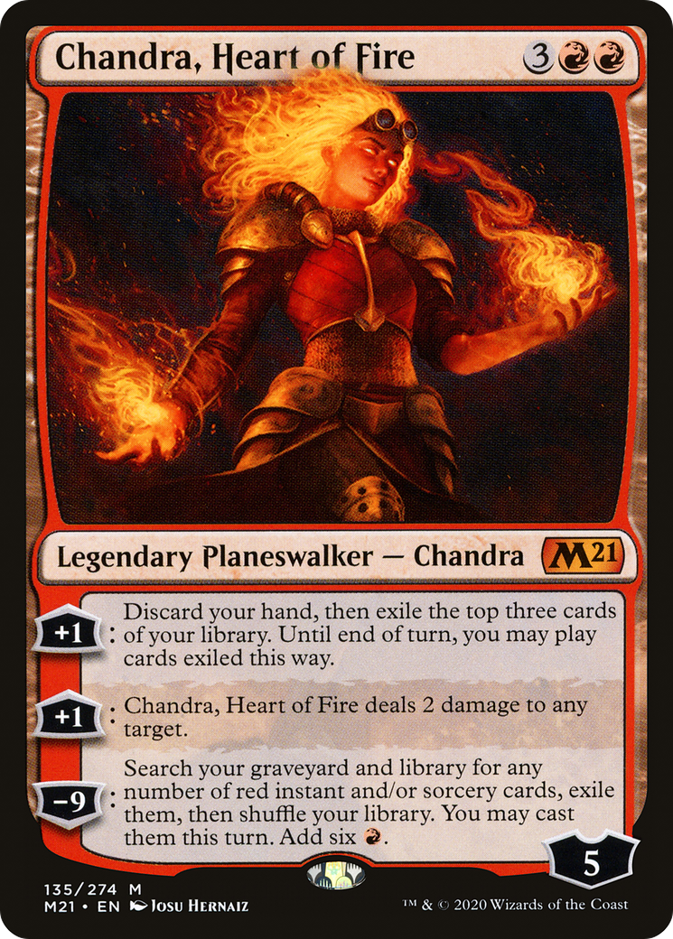 Image of Chandra, Heart of Fire (M21-135) - Core Set 2021 Foil