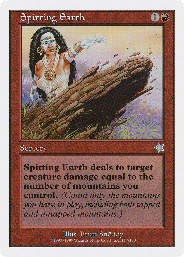 Image of Spitting Earth (S99-117) - Starter 1999
